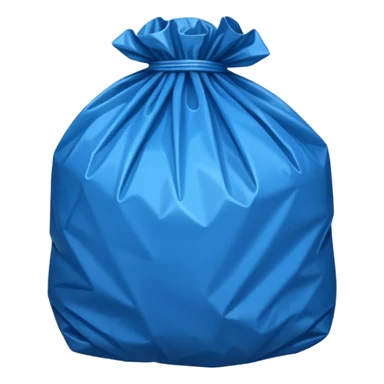 blue garbage bag sticker