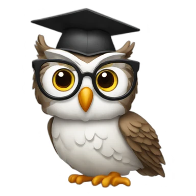 Professor owl sticker