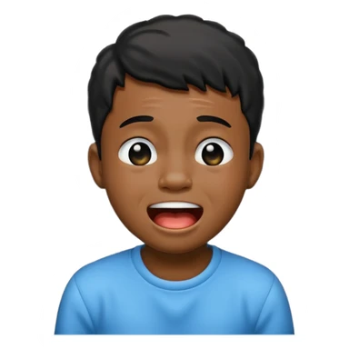 Black boy crying laughing  sticker