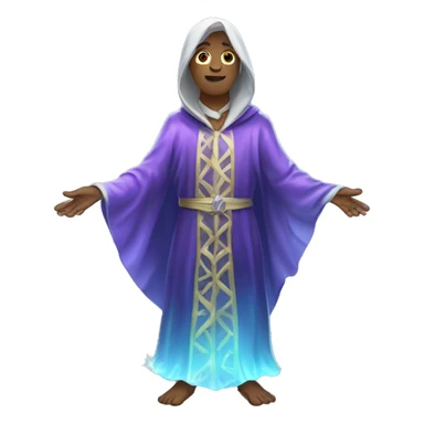 empty crystal magical robes sticker