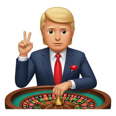 trump , playing roulette big wins sticker