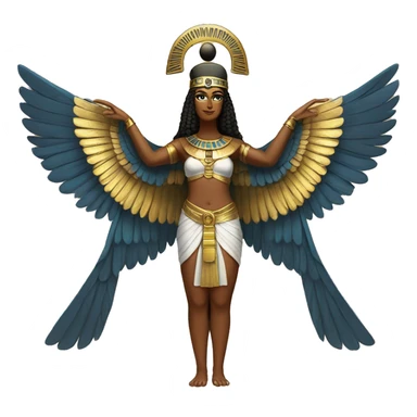 Goddess Isis with wings sticker