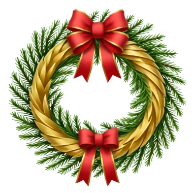 Luxary Christmas wreath with gold

 sticker