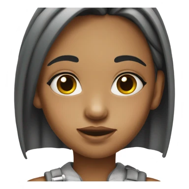 Girl with piercing on face sticker