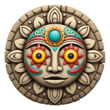 Sol y luna mexica  sticker