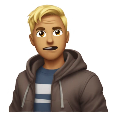 kay being mad at rodut cuz he dont wanna play with him sticker