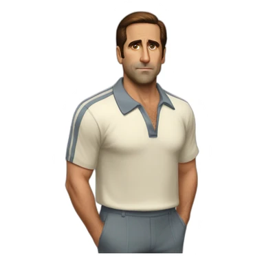 retro 70s gym clothes for Michael scott sticker