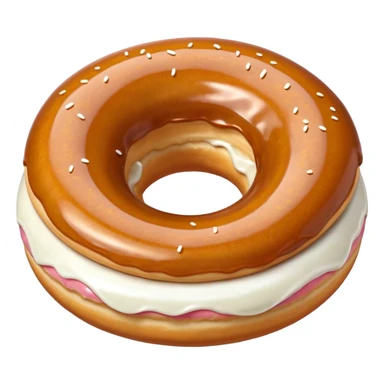 donut frutiger aero style sticker