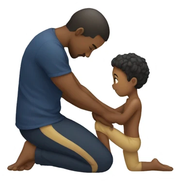 kneeling on one knee sticker
