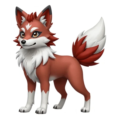 Lycanroc-Mightyena-fusion sticker