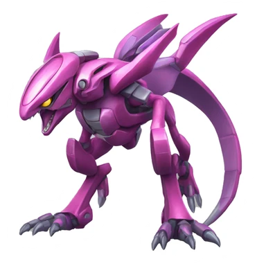  cool edgy shiny colorful Palkia-Genesect-Raptor full body sticker