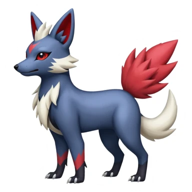 Poochyena-Zorua-Zangoose-Absol-Umbreon-fusion (full body) sticker