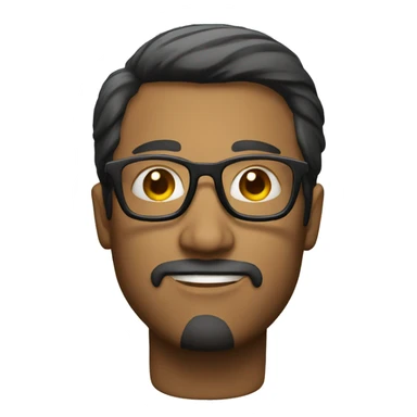 mysterious man in glasses sticker