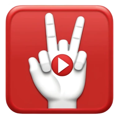 add middle fingue hand icon in this youtube icon sticker