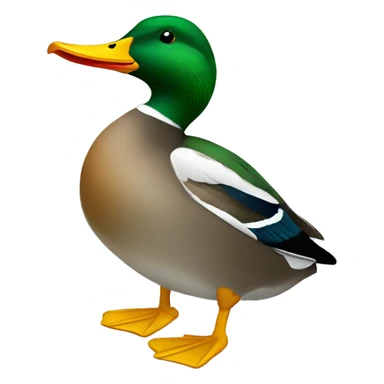 green mallard sticker
