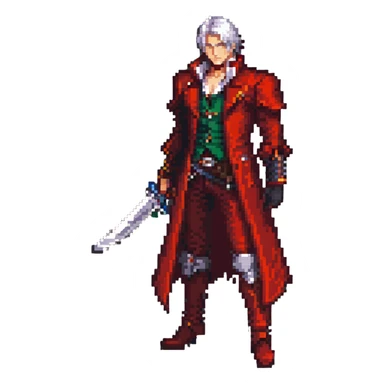 Dante Sparda from Devil May Cry sticker