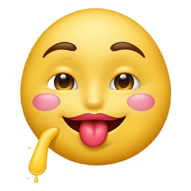 Make me an emoji doing a kiss face sticker