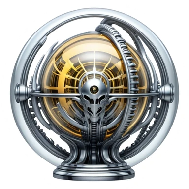 sorayama giger plasma energy sphere sticker