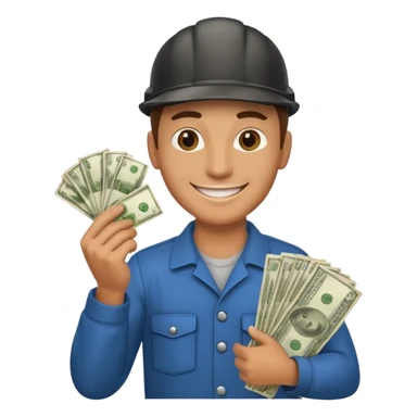 mechanic with money sticker