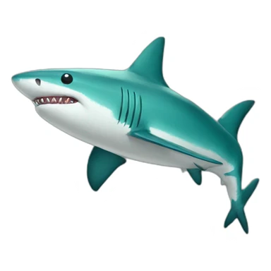 Anthro turquoise shark sticker