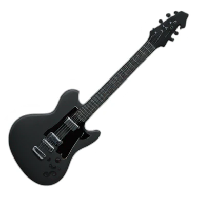 alien black guitar sticker