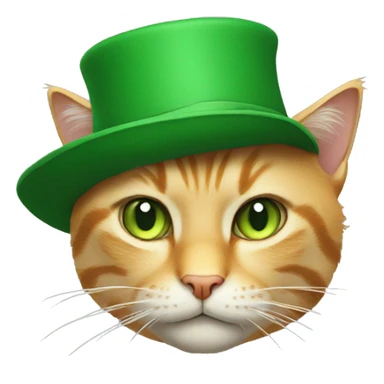 the cat in the green hat not smile sticker