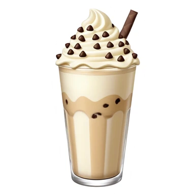 vanilla cannoli cream chocolate chip shake sticker
