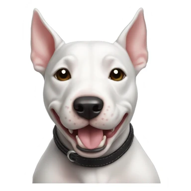 all black mini bull terrier sticker