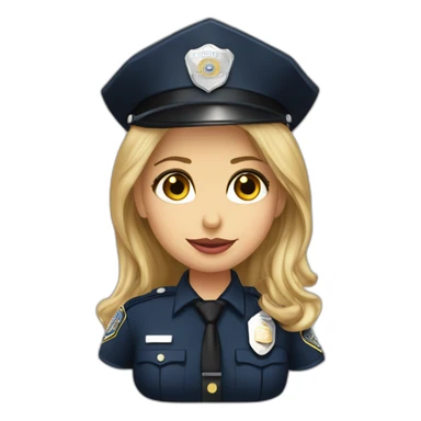 sarah michelle gellar police officer sticker
