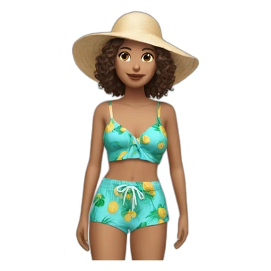 Fulsome catalogue model beachwear sticker