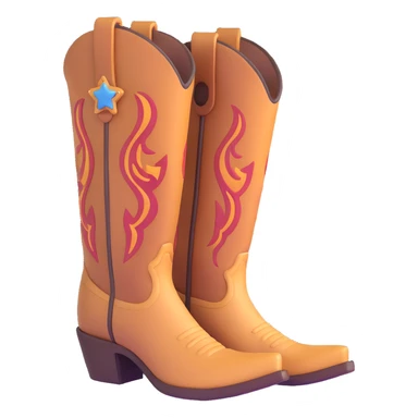 cowboy boot sticker