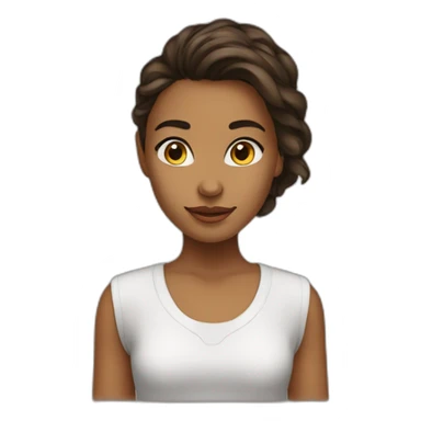 Girl brun air maf sticker