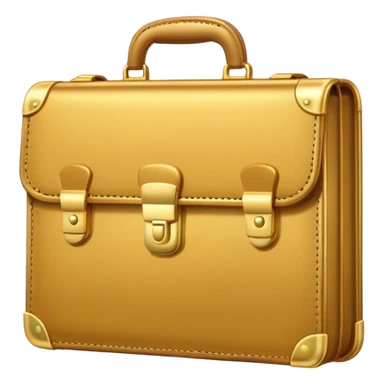 gold briefcase sticker