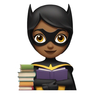 batgirl with books sticker