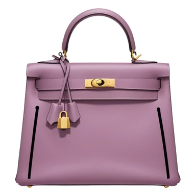 hermes kelly mauve color gold hardware sticker