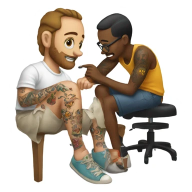 Getting a tattoo sticker