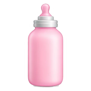 Pastel pink baby bottle  sticker