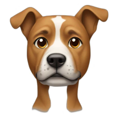 A human with a dog's head sticker