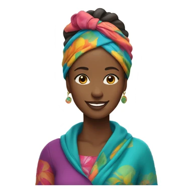 Black auntie sticker
