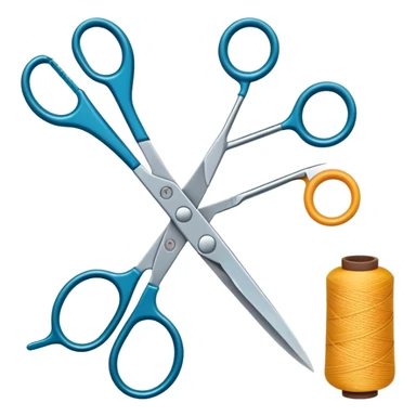 Generate an icon pack on handmade crafts: include scissors, needles, threads, sewing supplies, handmade accessories, and crafters. Style — modern, clean, colorful, friendly, consistent sticker
