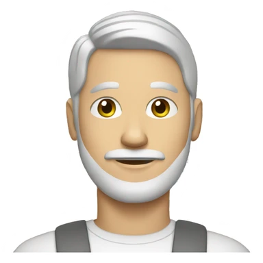 white man shopping at the supermarket sticker