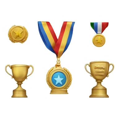 trophy and medals sticker