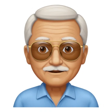 elderly man with sunglasses sticker