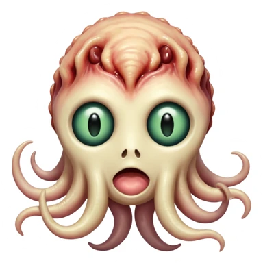 metamorphizing melted skin eldritch horror was never human emoji sticker
