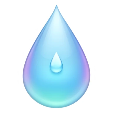 Pastel raindrop sticker