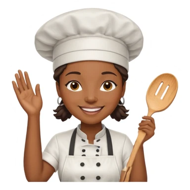 Food Truck Chef black woman sticker