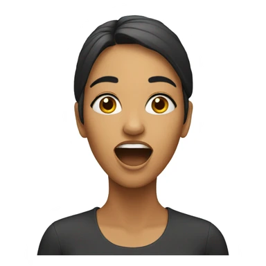 Woman chanting sticker