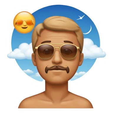 the man watches on sky sticker