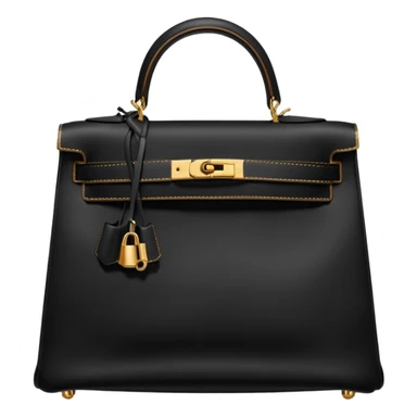 rare black kelly hermes bag sticker