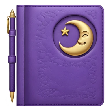 lilac diary moon sticker